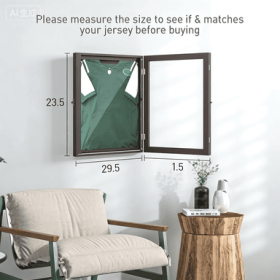 UV-Resistant Sports Jersey Frame Display Case, Brown (Option: Cherry Brown)